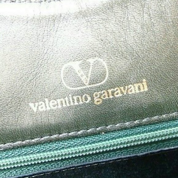 Valentino Vintage Green Gold Leather shoulder bag - Picture 4 of 7